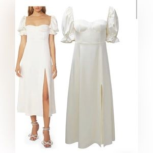 WEWOREWHAT Puff Sleeve Midi Dress